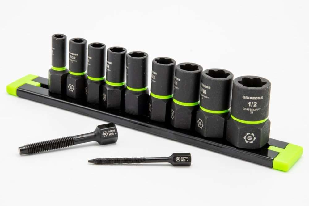 9-PC 1/4" Drive SAE RPT Socket Extractor Set (standard length