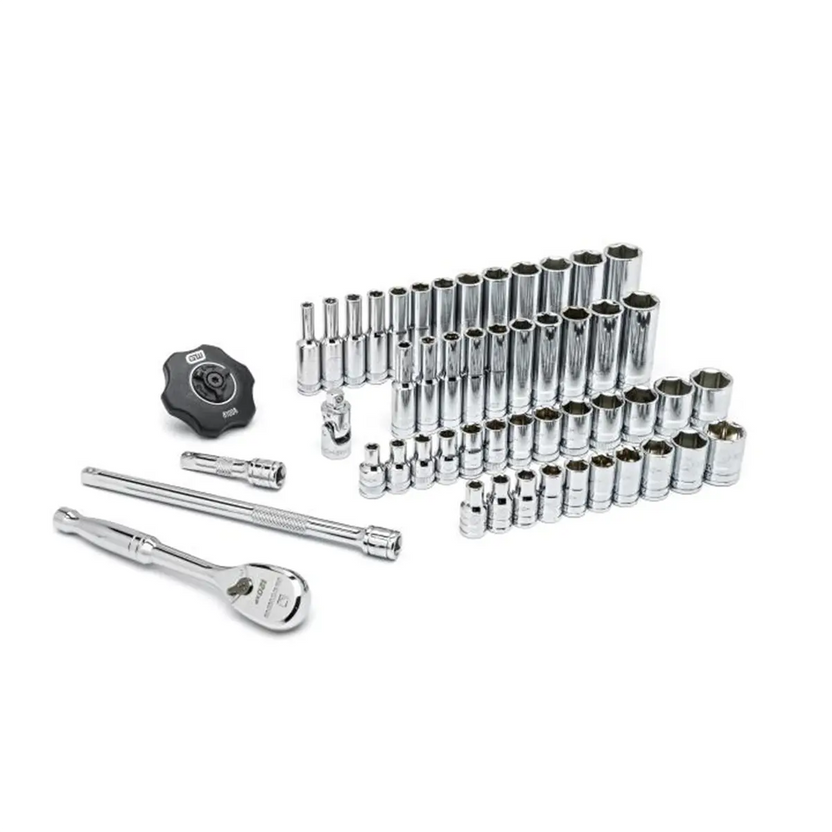 Gearwrench 51 Pc. 1/4" Drive 6 Point 120XPT SAE/Metric Standard and Deep Mechanics Tool Set Main image