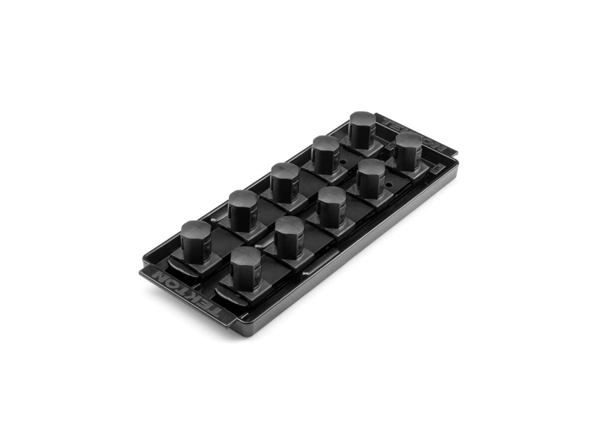 TEKTON 3/4 Inch Drive 2-Rail Socket Organizer Set, Black (10-Tool) | OST31210