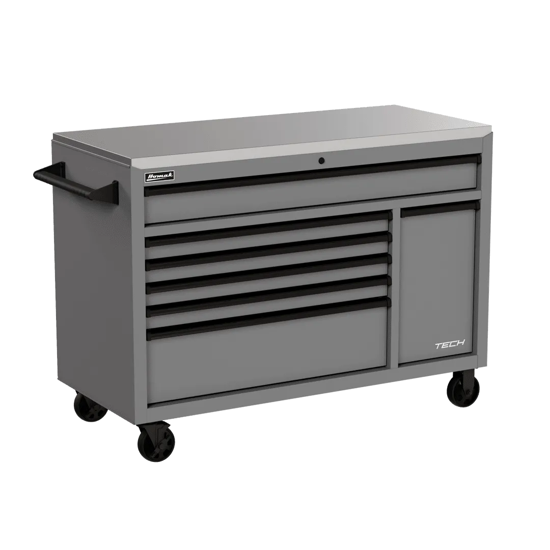 Homak Manufacturing Homak 54" TECH Workstation w/Power Tool Drawer and Stainless Steel Top Secondary image