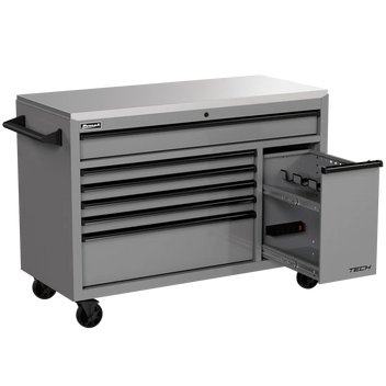 Homak Manufacturing Homak 54" TECH Workstation w/Power Tool Drawer and Stainless Steel Top