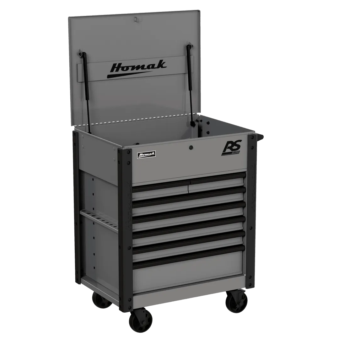 Homak Manufacturing 35 in. Pro Series 7-Drawer Service Cart