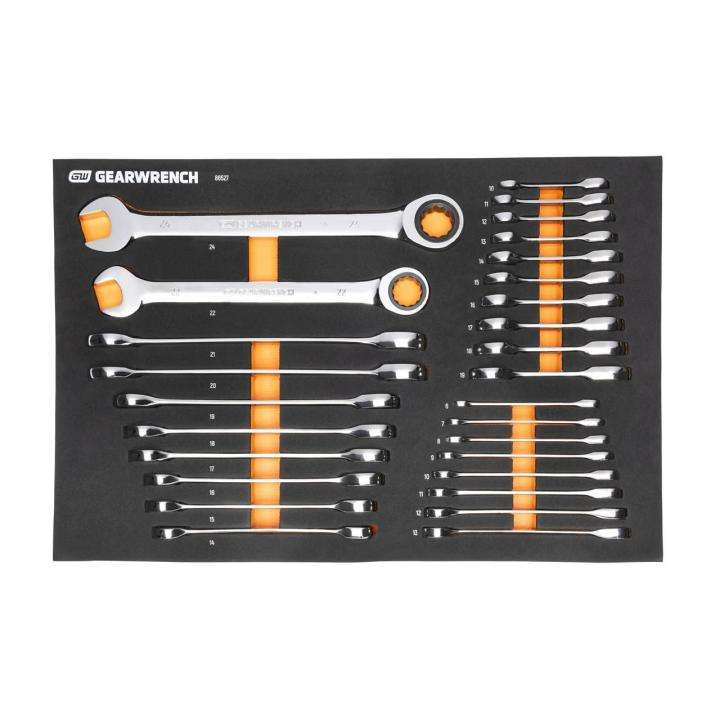 28 Pc Metric Ratcheting Wrench Set Main image