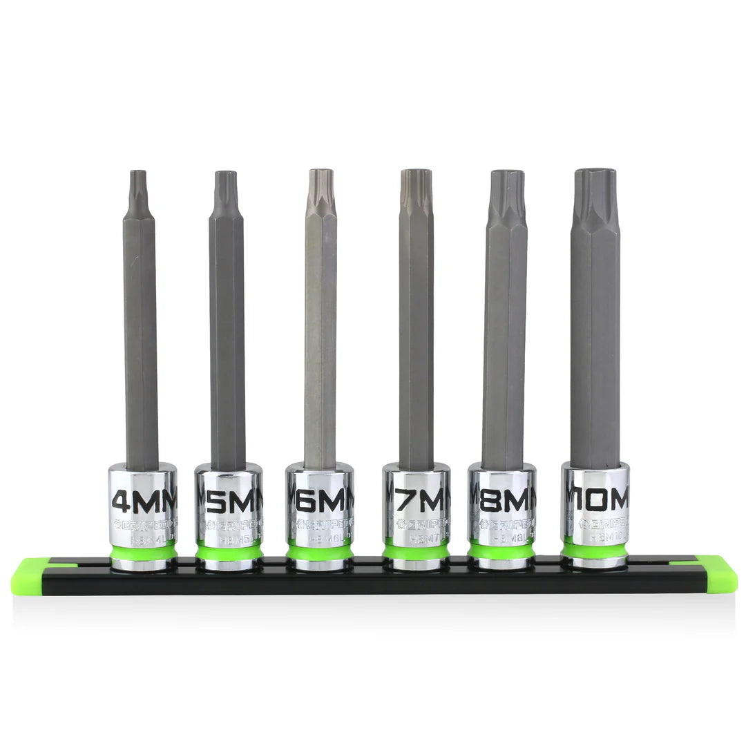 GripEdge: RPT Hex Driver Set - 6Pc 3/8’’ Drive Long Metric Main image