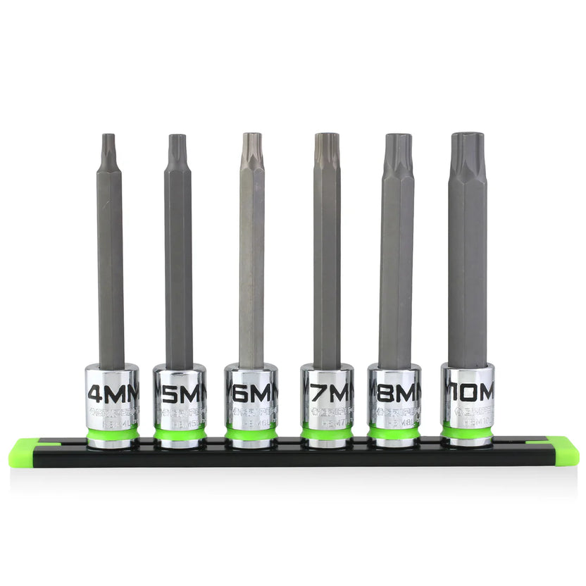 GripEdge: RPT Hex Driver Set - 6Pc 3/8’’ Drive Long Metric Main image