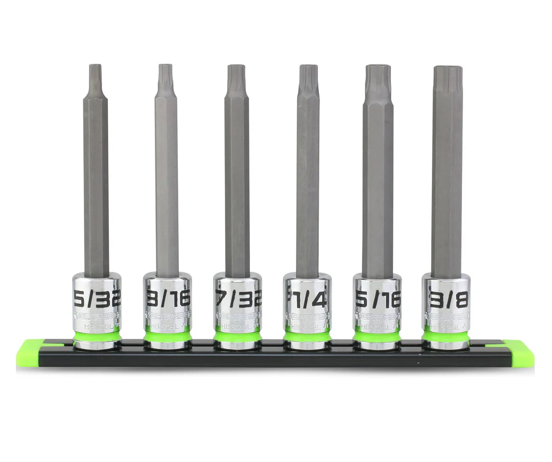 GripEdge: RPT Hex Driver Set - 6Pc 3/8’’ Drive Long SAE Main image