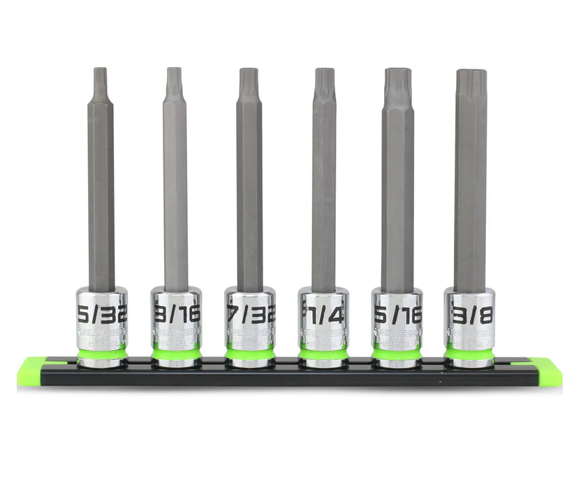 GripEdge: RPT Hex Driver Set - 6Pc 3/8’’ Drive Long SAE Main image