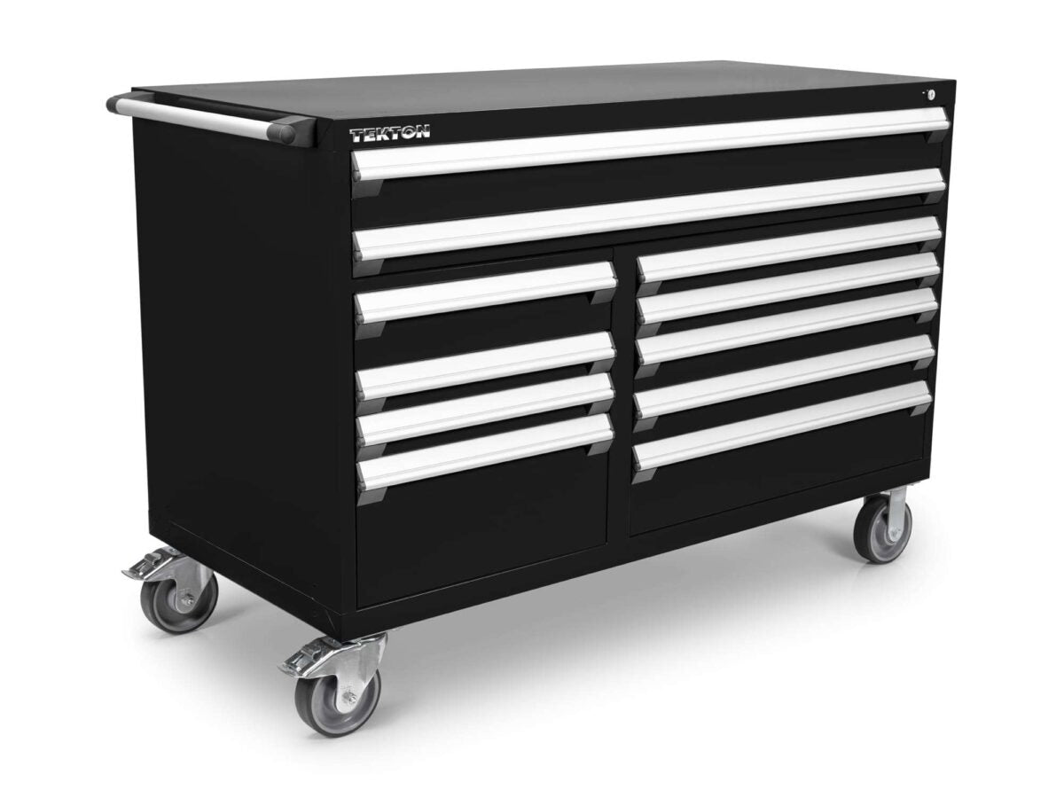 TEKTON 11-Drawer 40/60 Split Bank Tool Cabinet, Black (60 W x 27 D x 41.5 H in.) | OCL63102