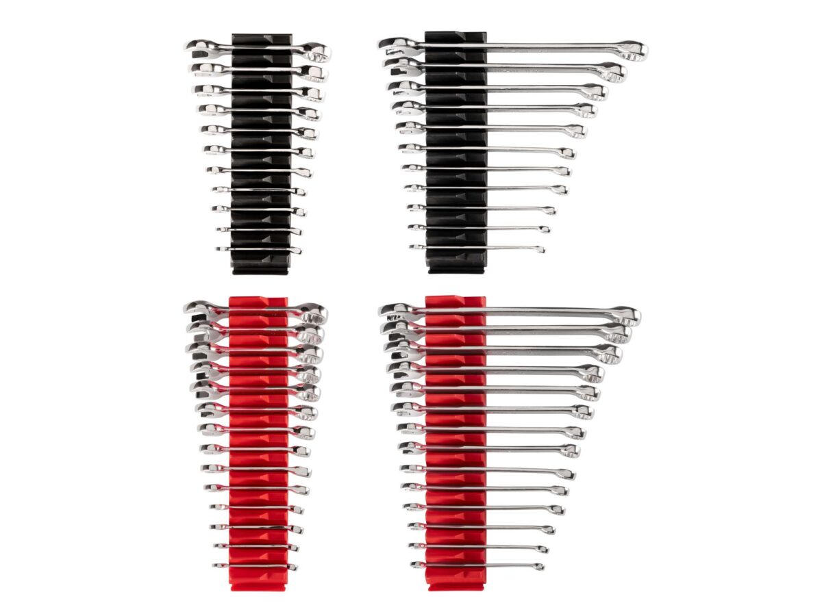 TEKTON Stubby and Standard Length Combination Wrench Set with Modular Organizers, 50-Piece (1/4-3/4 in., 6-19 mm) | WCB95901
