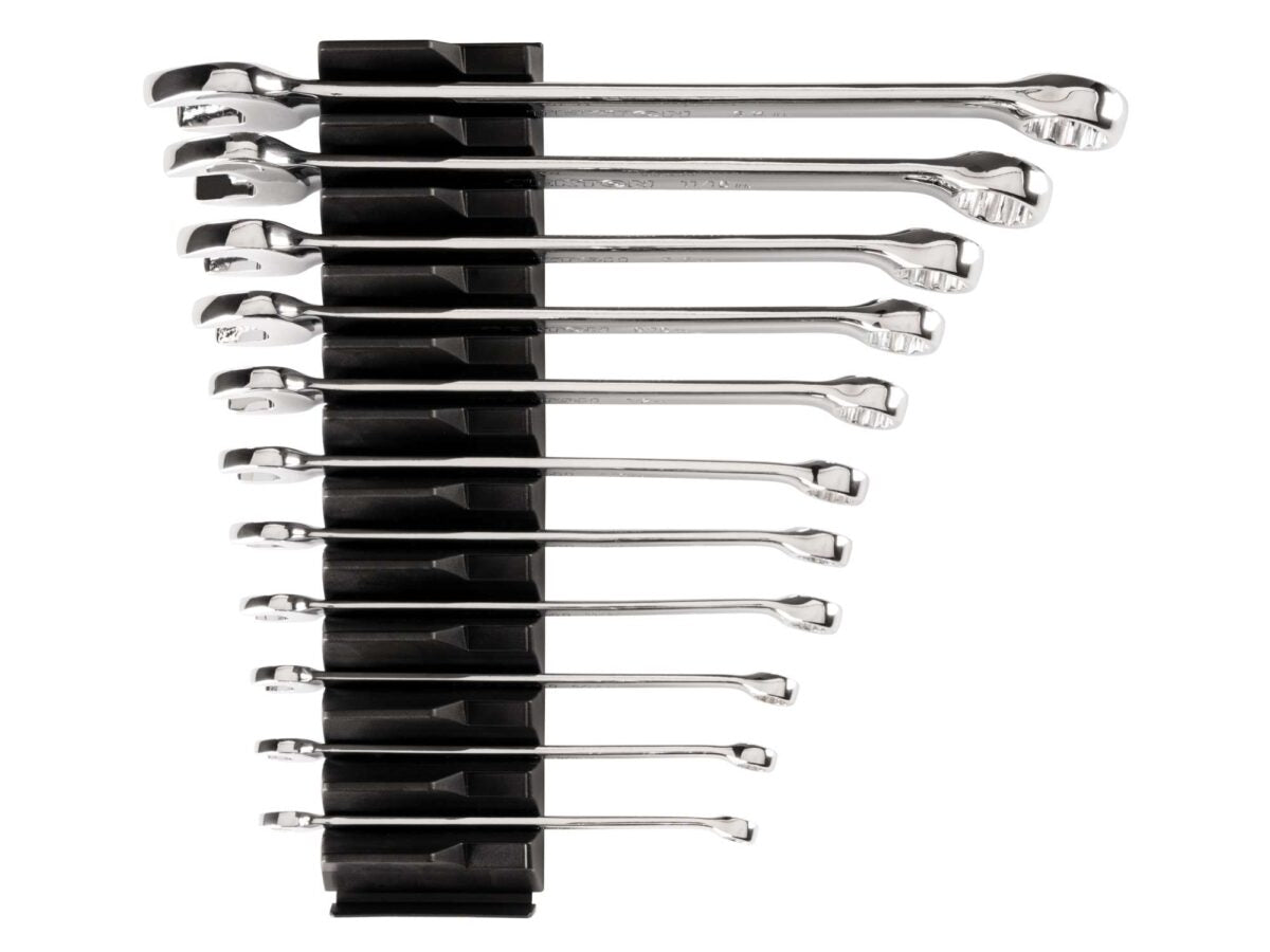 TEKTON Combination Wrench Set with Modular Organizers, 11-Piece (1/4-3/4 in.) | WCB95101 Main image