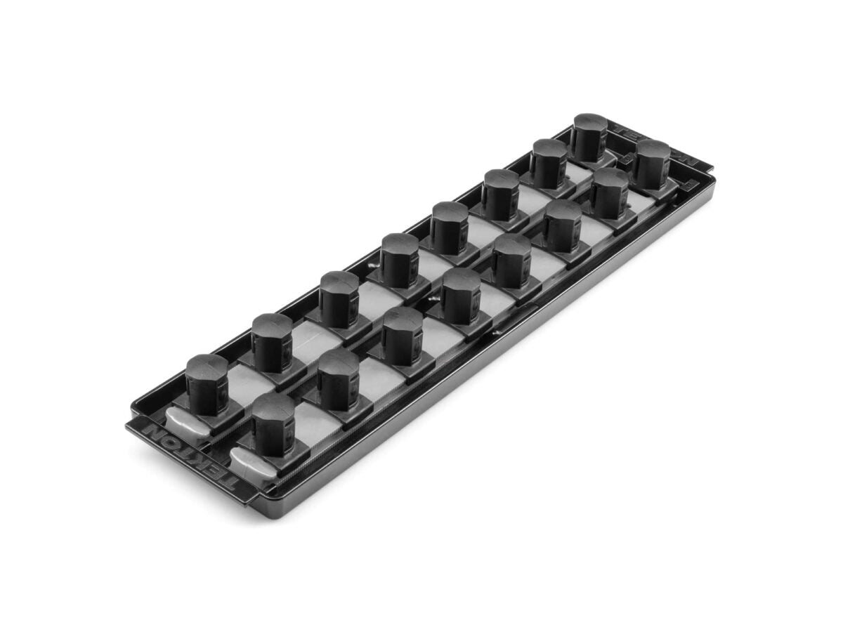TEKTON 3/4 Inch Drive 2-Rail Socket Organizer Set, Gray (16-Tool) | OST32316 Main image