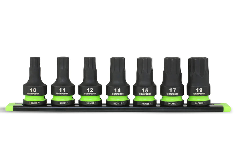 7-PC 1/2" Dr Short Metric Impact RPT Hex Driver Set Main image