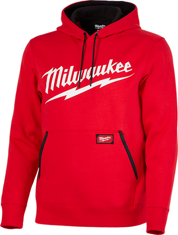 Milwaukee Midweight Pullover Hoodie- Red (XL Only)