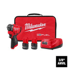 Milwaukee Tool M12 FUEL 3/8 Inch Subcompact Impact Wrench 2 Battery Kit