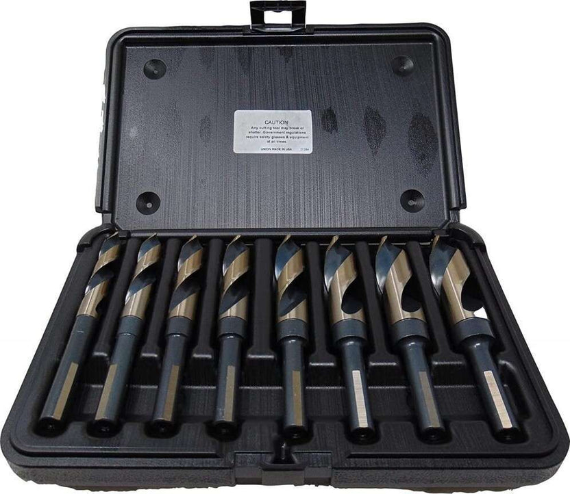 8 Pc. 1/2" Shank Vortex-point Step Drill Bits Main image