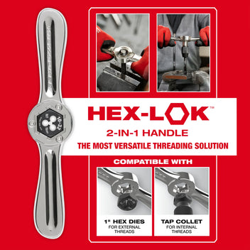38PC SAE Tap & Die PACKOUT™ Set w/ Hex-LOK™ 2-in-1 Handle