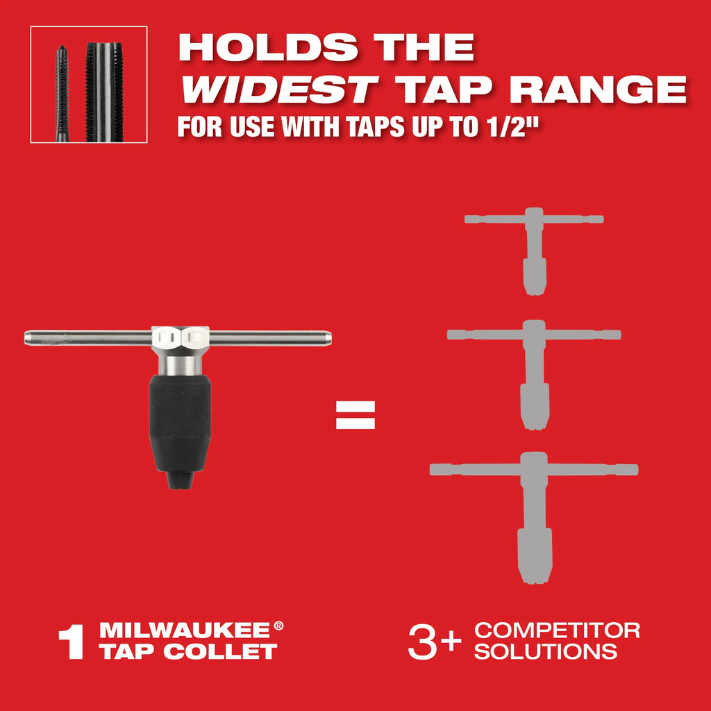 38PC SAE Tap & Die PACKOUT™ Set w/ Hex-LOK™ 2-in-1 Handle
