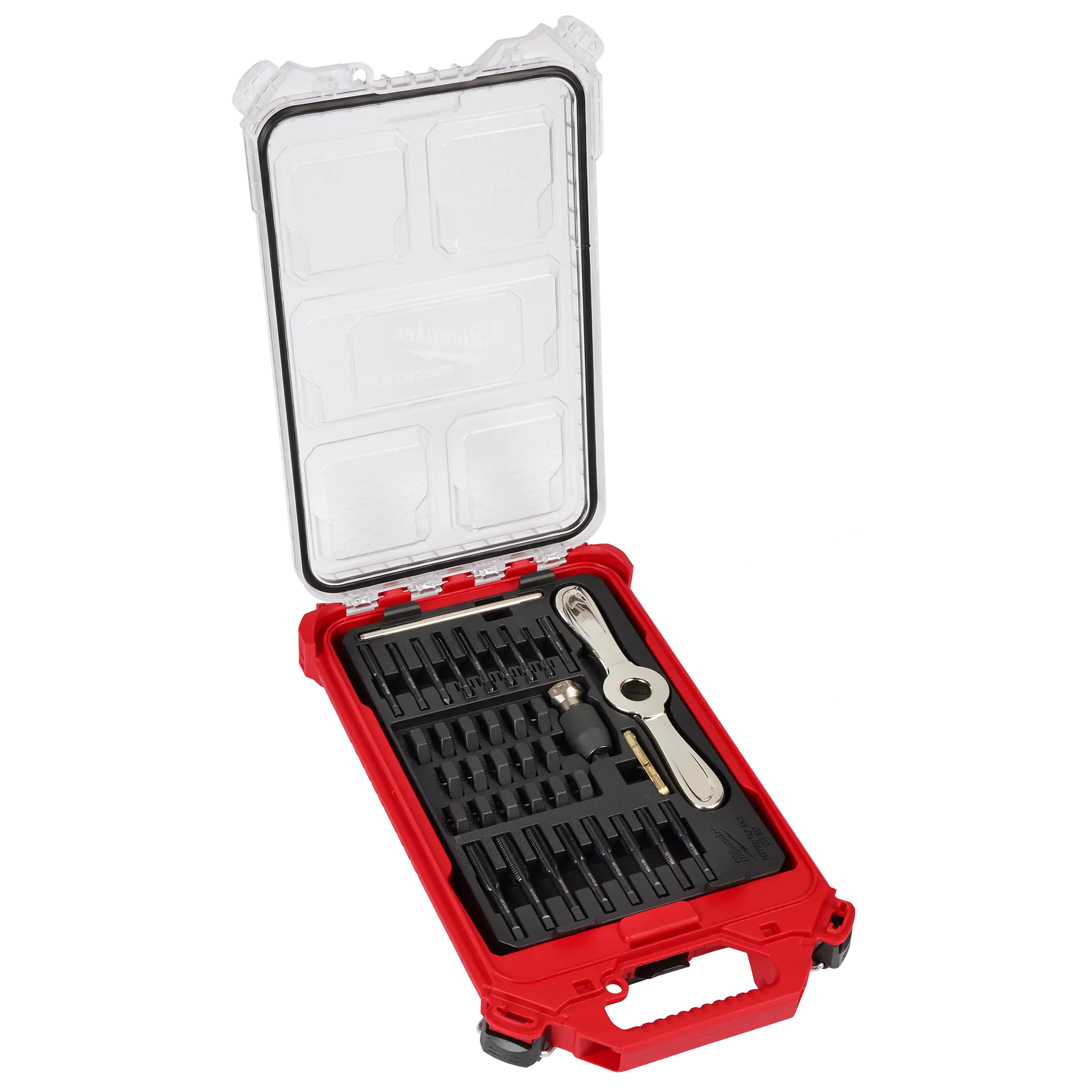 38PC Metric Tap & Die PACKOUT™ Set w/ Hex-LOK™ 2-in-1 Handle Main image