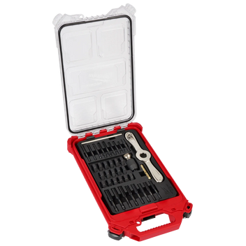 38PC Metric Tap & Die PACKOUT™ Set w/ Hex-LOK™ 2-in-1 Handle