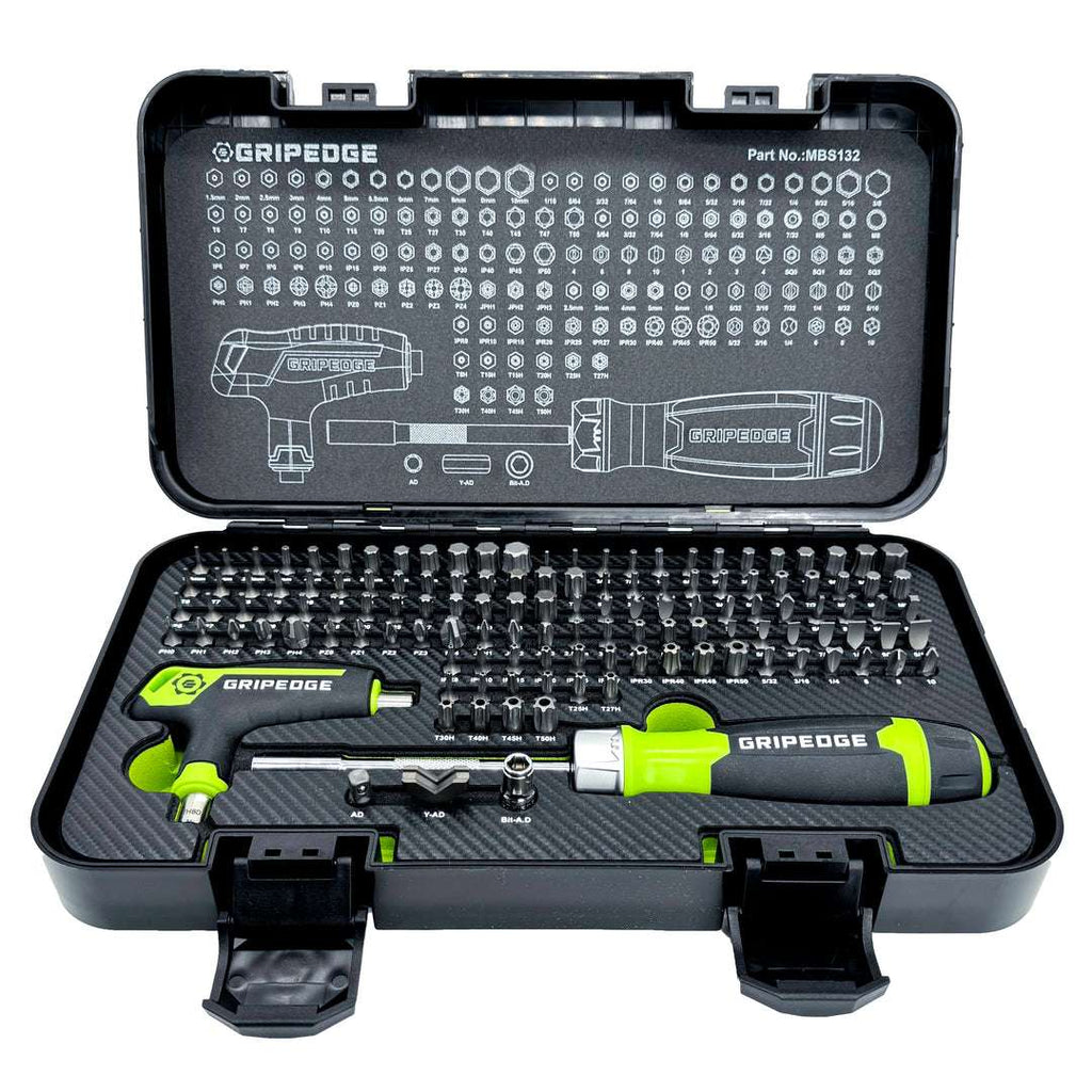 GripEdge RPT Multi-Bit Driver Set - 132 Pieces