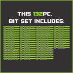 GripEdge RPT Multi-Bit Driver Set - 132 Pieces