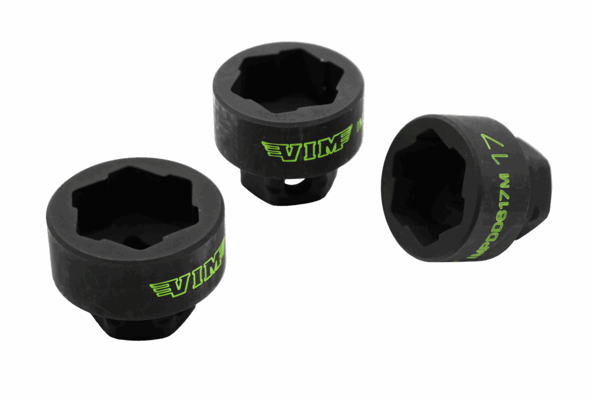 VIM Tools 10 PC. 3/8'' X 17MM DUAL DRIVE IMPACT HEXTRACTOR SOCKET SET