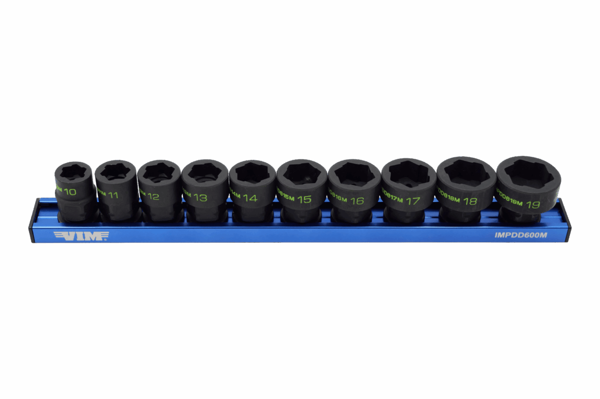 VIM Tools 10 PC. 3/8'' X 17MM DUAL DRIVE IMPACT HEXTRACTOR SOCKET SET Main image