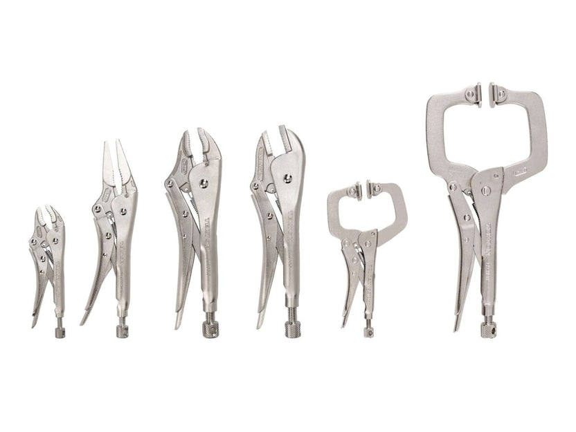 TEKTON Locking Pliers and Swivel C-Clamp Set (6-Piece) | PLK99906 Main image