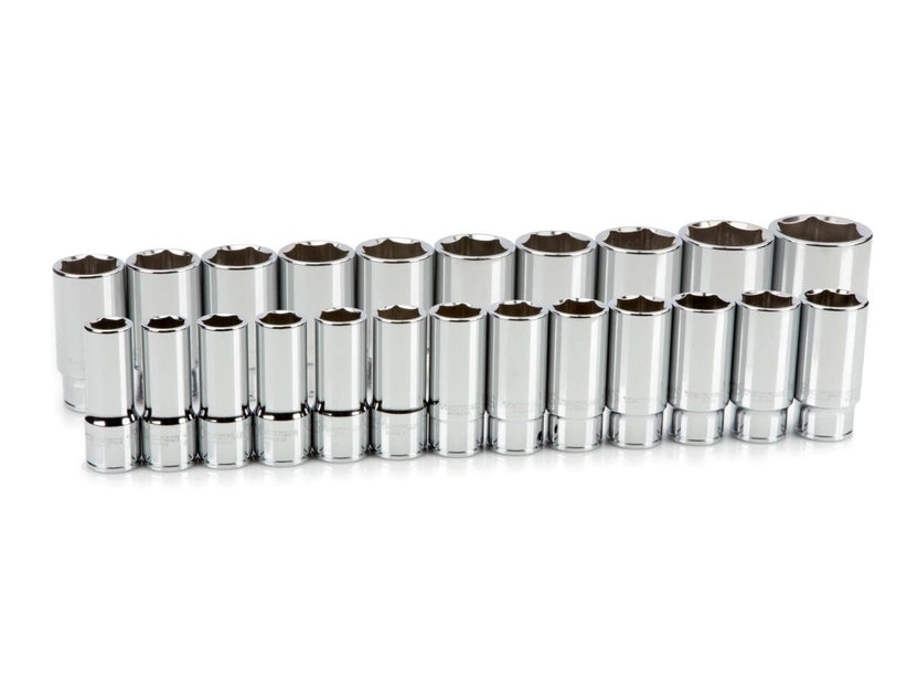 TEKTON 3/4 Inch Drive Deep 6-Point Socket Set, 23-Piece (19-50 mm) | SHD93018 Main image