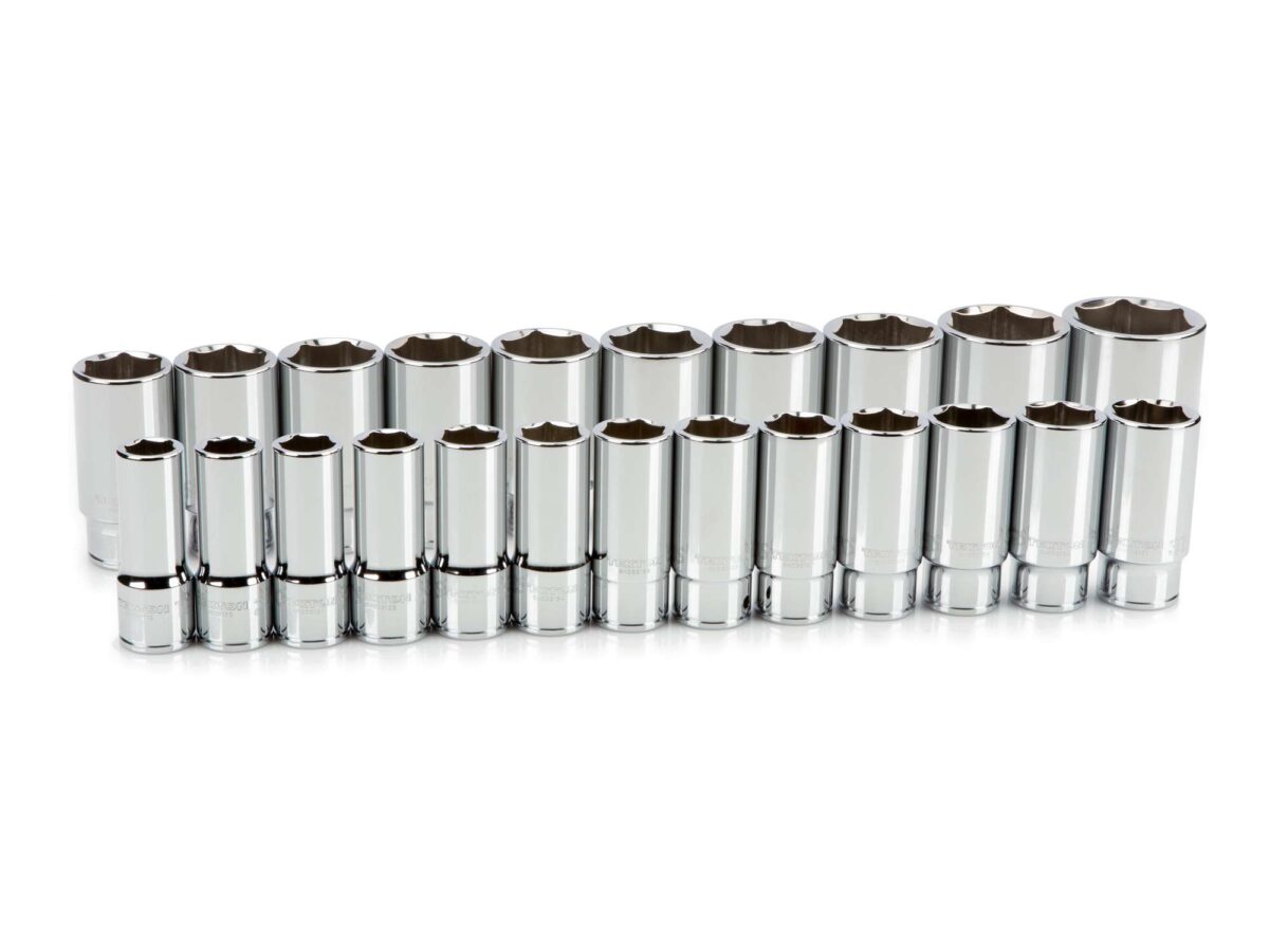 TEKTON 3/4 Inch Drive Deep 6-Point Socket Set, 23-Piece (19-50 mm) | SHD93018