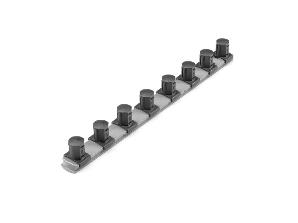 TEKTON 3/4 Inch Drive x 13 Inch Socket Rail, 8 Clips (Gray) | OSR32308 Main image
