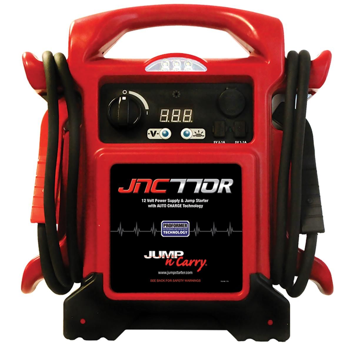 Jump-N-Carry 1700 Peak Amp Premium 12 Volt Jump Starter RED