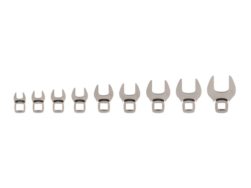 TEKTON 3/8 Inch Drive Crowfoot Wrench Set, 9-Piece (5/16-3/4 in.) | WCF93101 Main image