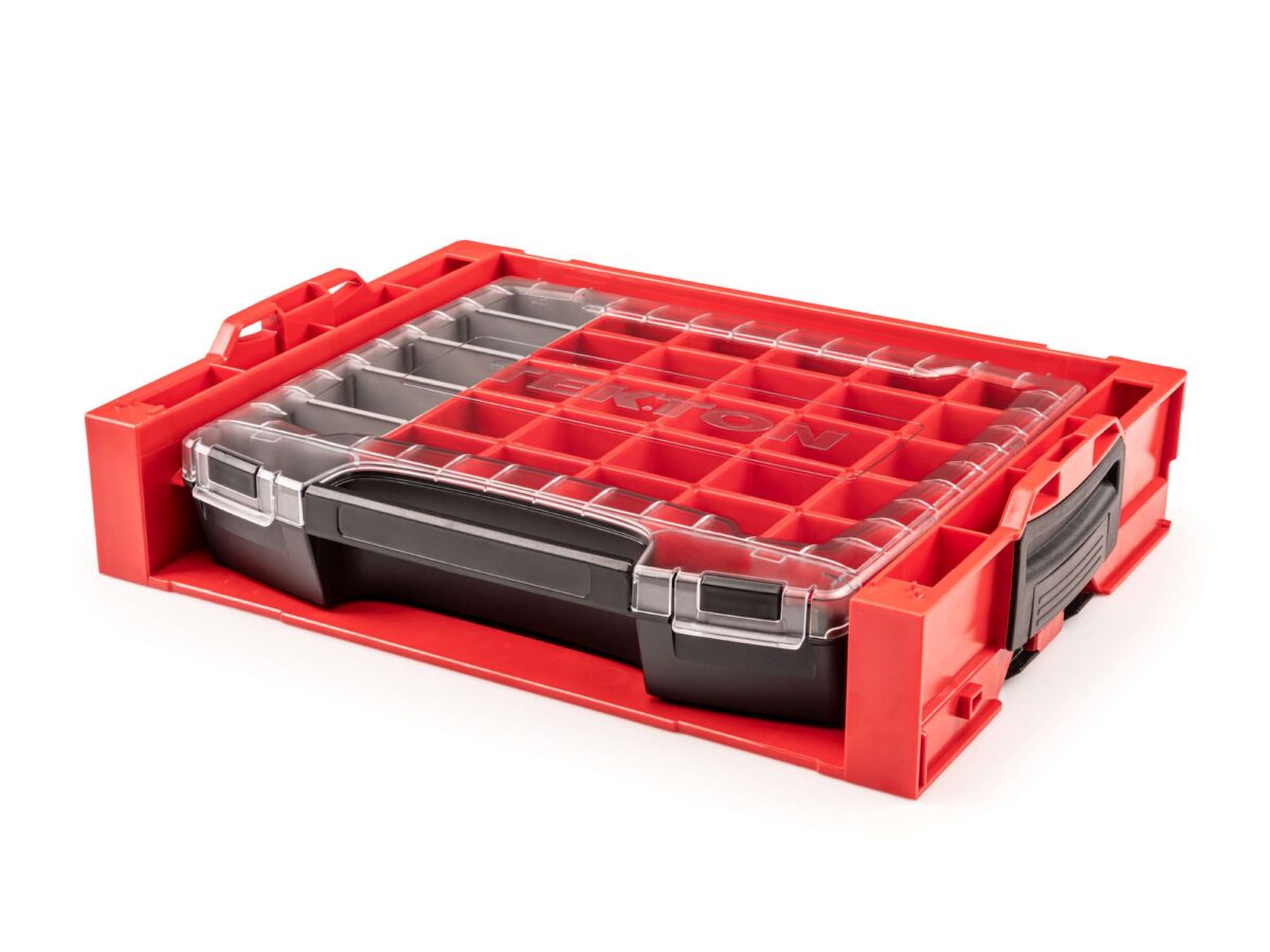 TEKTON Lidded Drawer (i-BOXX) with 26-Piece Organizer Bin Set in Stacking Drawer Rack | OLB94024