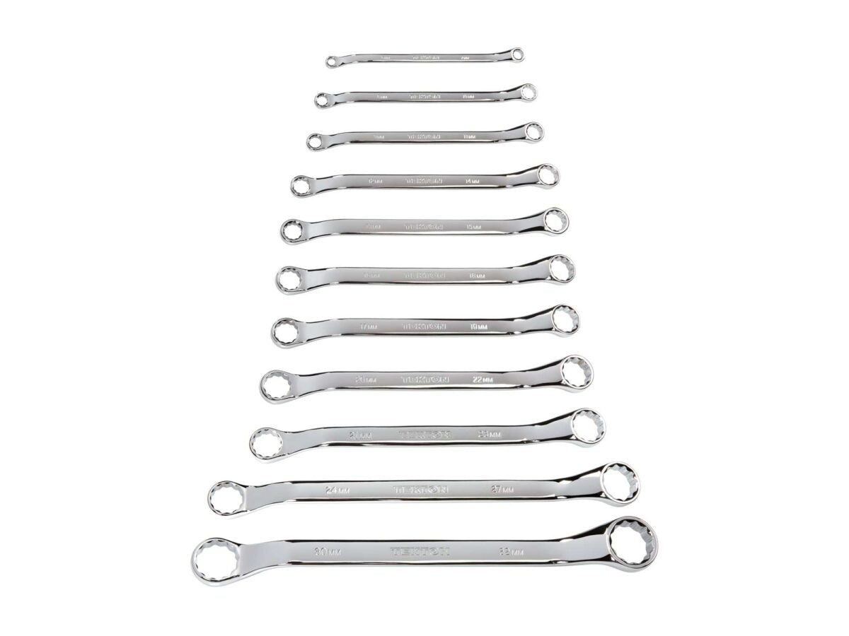 TEKTON 45-Degree Offset Box End Wrench Set, 11-Piece (6-32 mm) | WBE24011