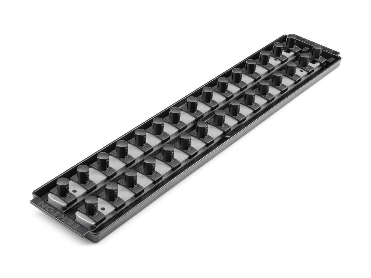 TEKTON 1/2 Inch Drive 2-Rail Socket Organizer Set, Gray (30-Tool) | OST23330