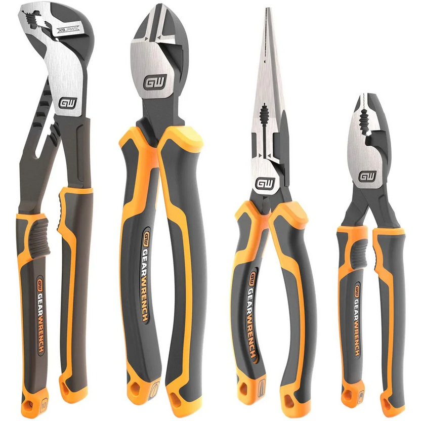 4 Pc. Mixed Dual Material Pitbull Pliers Set Main image