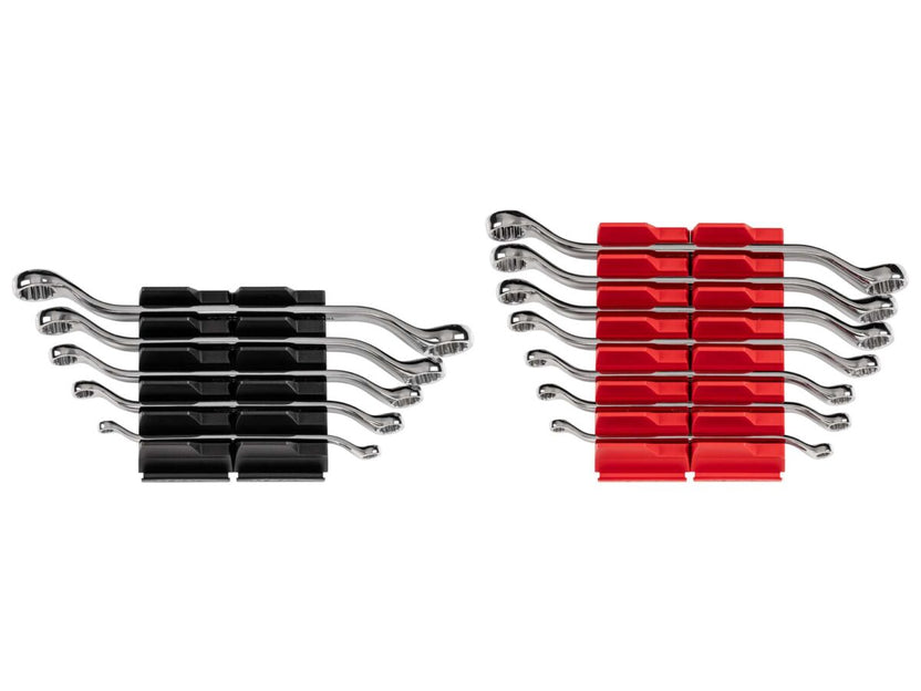 TEKTON 45-Degree Offset Box End Wrench Set with Modular Organizers, 12-Piece (1/4-13/16 in., 6-19 mm) | WBE95301 Main image