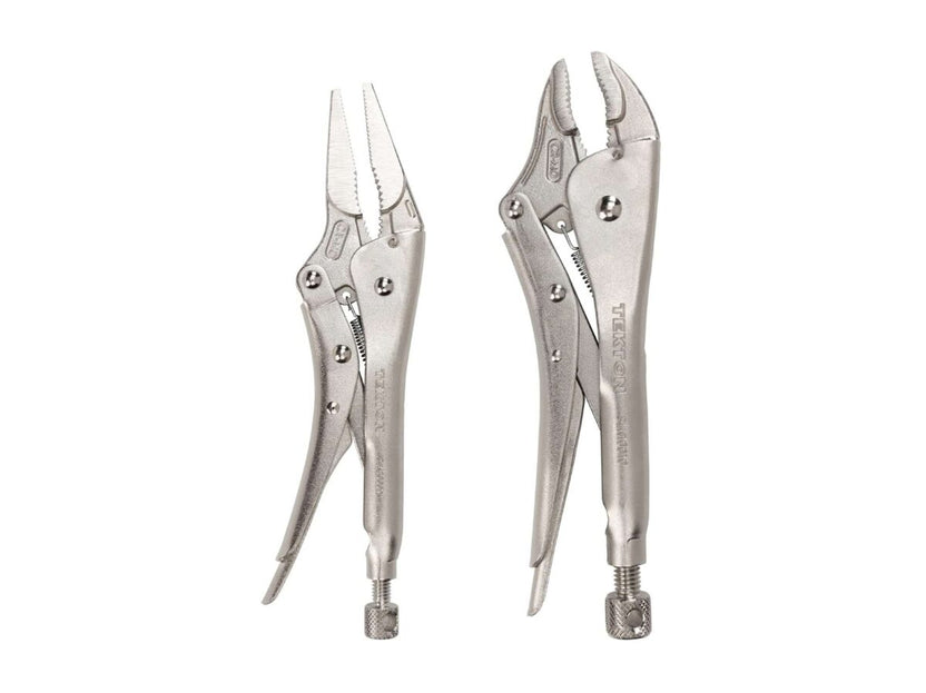 TEKTON Locking Pliers Set, 2-Piece (Curved Jaw, Long Nose) | PLK99901 Main image