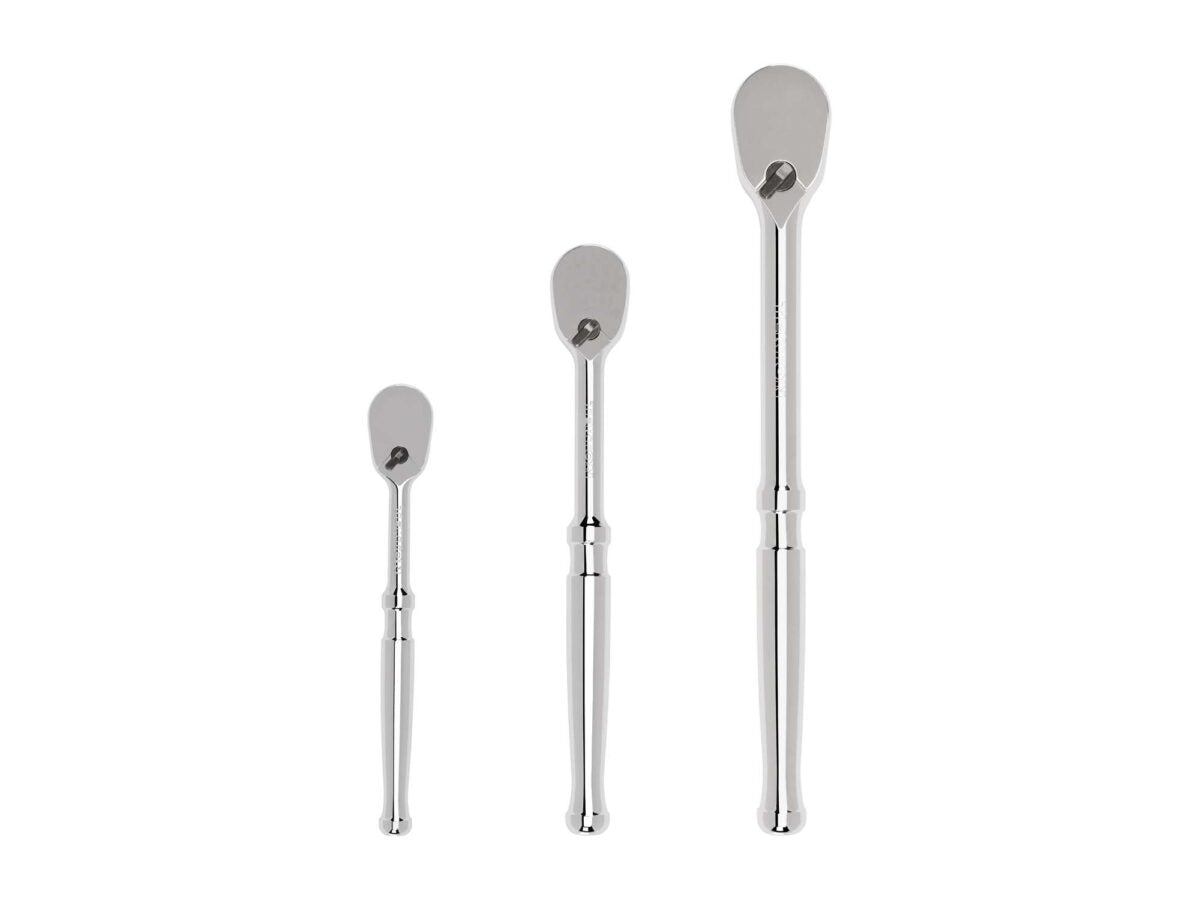 TEKTON 1/4, 3/8, 1/2 Inch Drive Ratchet Set (3-Piece) | SRH91001