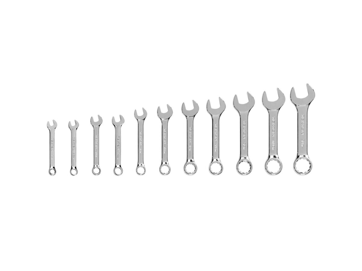 TEKTON Stubby Combination Wrench Set, 11-Piece (1/4-3/4 in.) | WCB90401