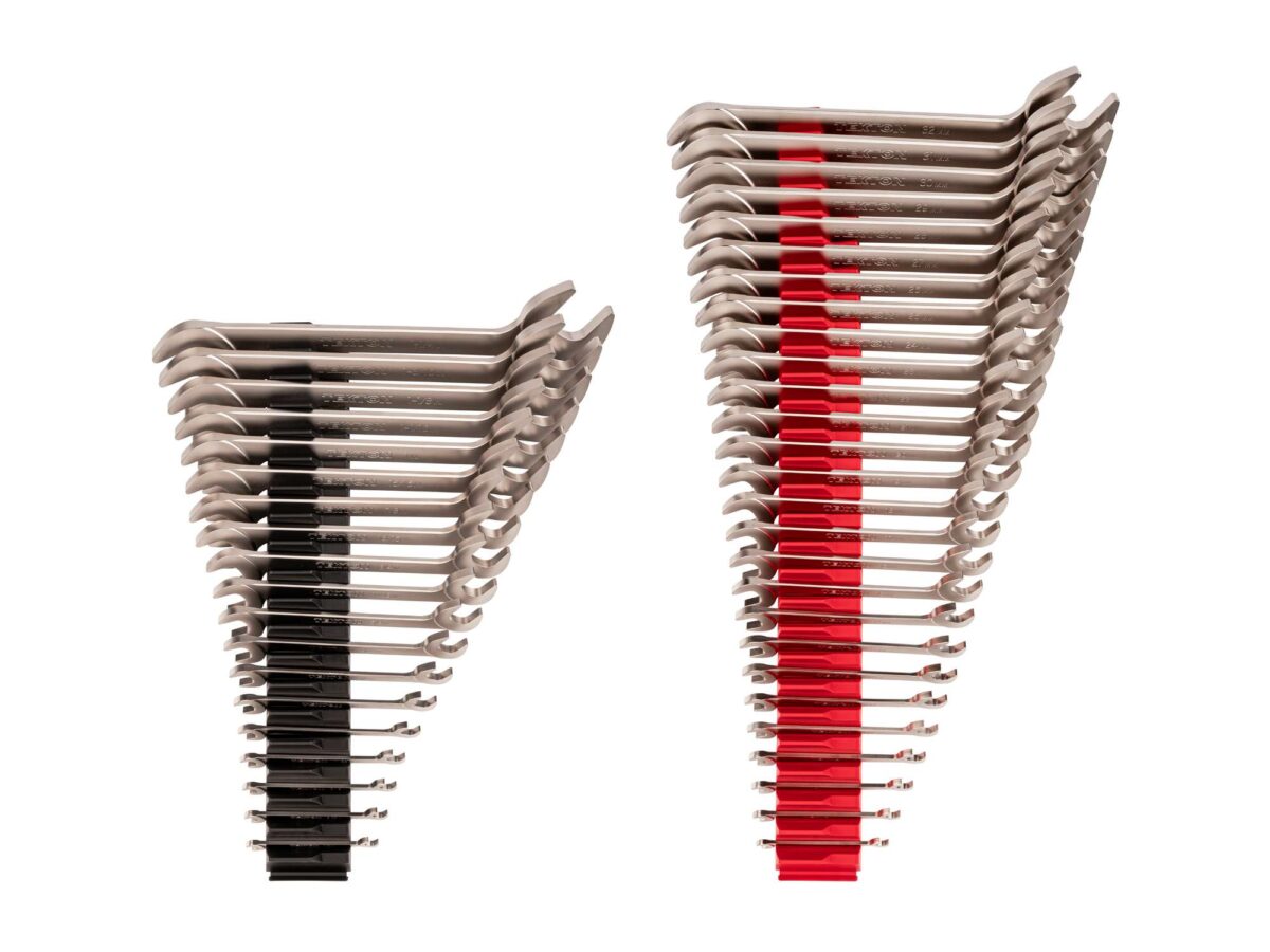 TEKTON Angle Head Open End Wrench Set with Modular Organizers, 46-Piece (1/4 - 1-1/4 in., 6 - 32 mm) | WAE93503