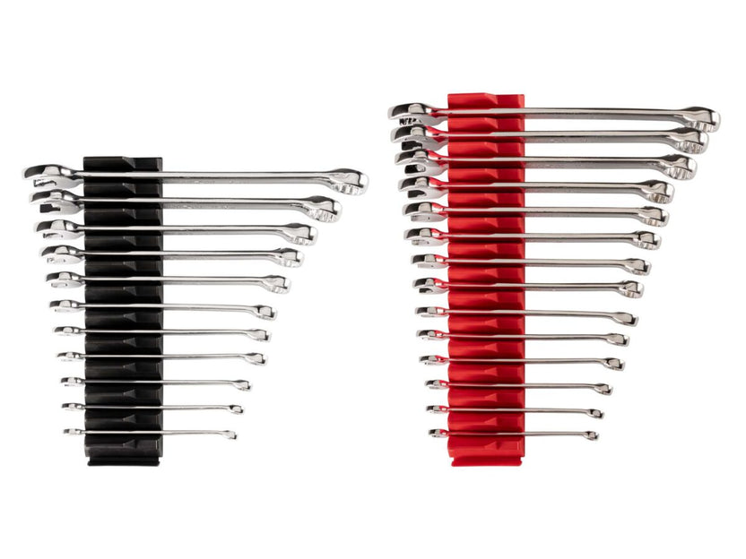 TEKTON Combination Wrench Set with Modular Organizers, 25-Piece (1/4-3/4 in., 6-19 mm) | WCB95301 Main image
