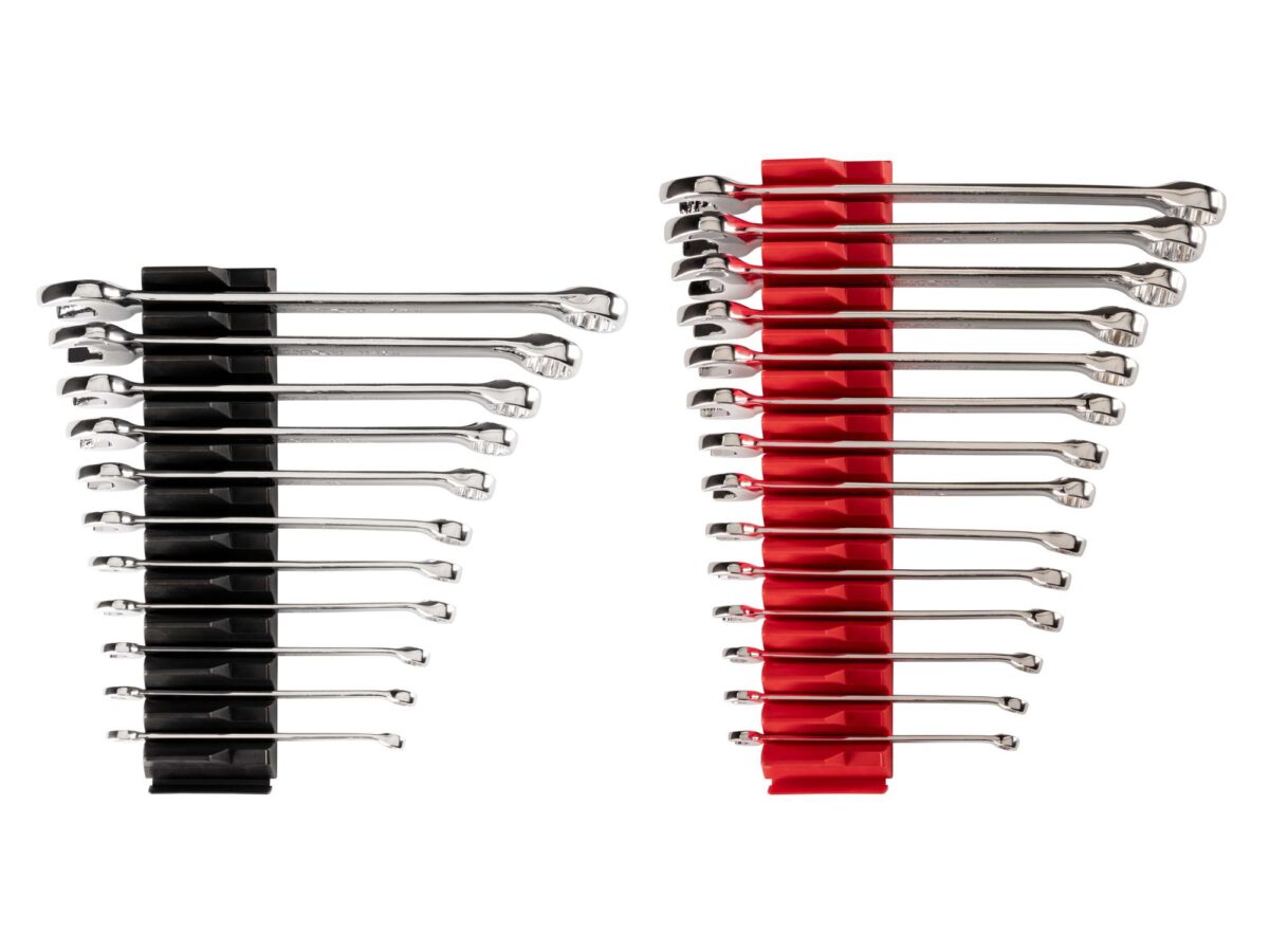 TEKTON Combination Wrench Set with Modular Organizers, 25-Piece (1/4-3/4 in., 6-19 mm) | WCB95301
