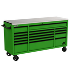 Homak Manufacturing 72 Inch RS Pro Roller Cabinet Stainless Steel Top