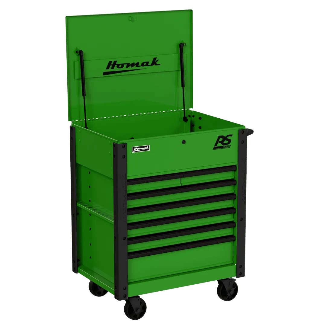 Homak Manufacturing 35 in. Pro Series 7-Drawer Service Cart
