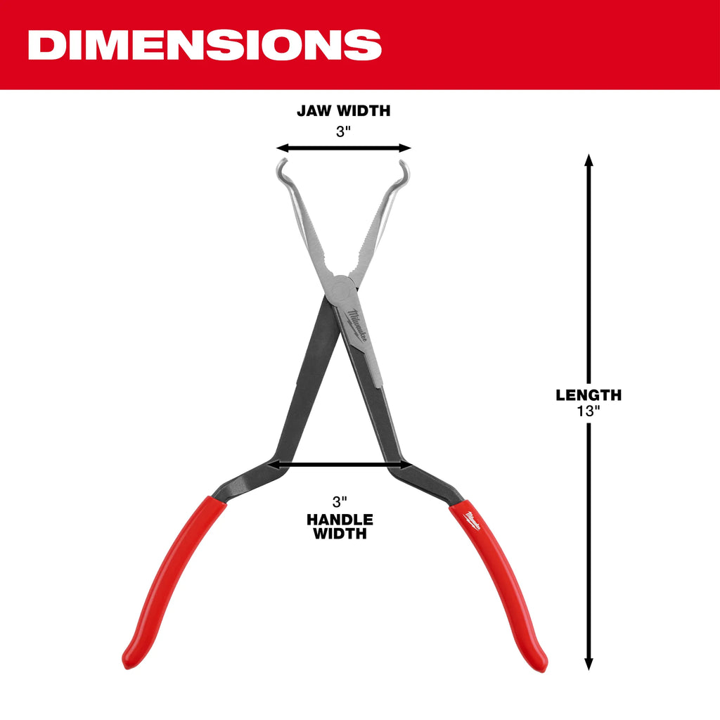 Milwaukee 3PC Long Reach Hose Grip Pliers Set