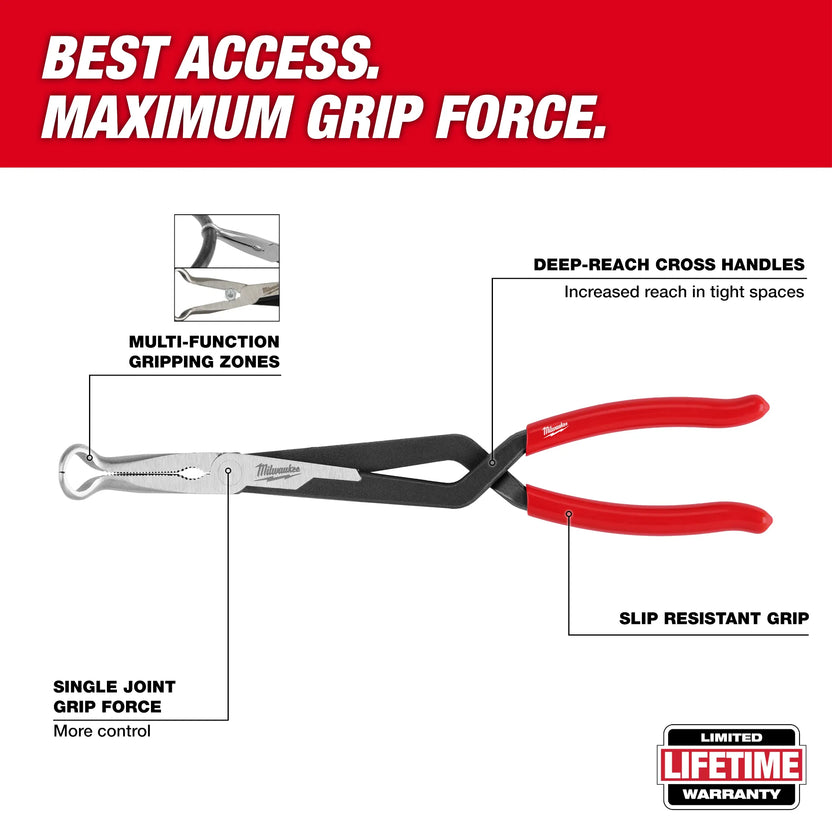 Milwaukee 3PC Long Reach Hose Grip Pliers Set Secondary image