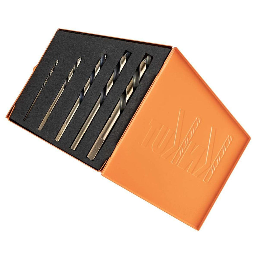 KnKut KnKut 5 Piece Left Hand Step Point Mechanics Length Drill Bit Set Main image