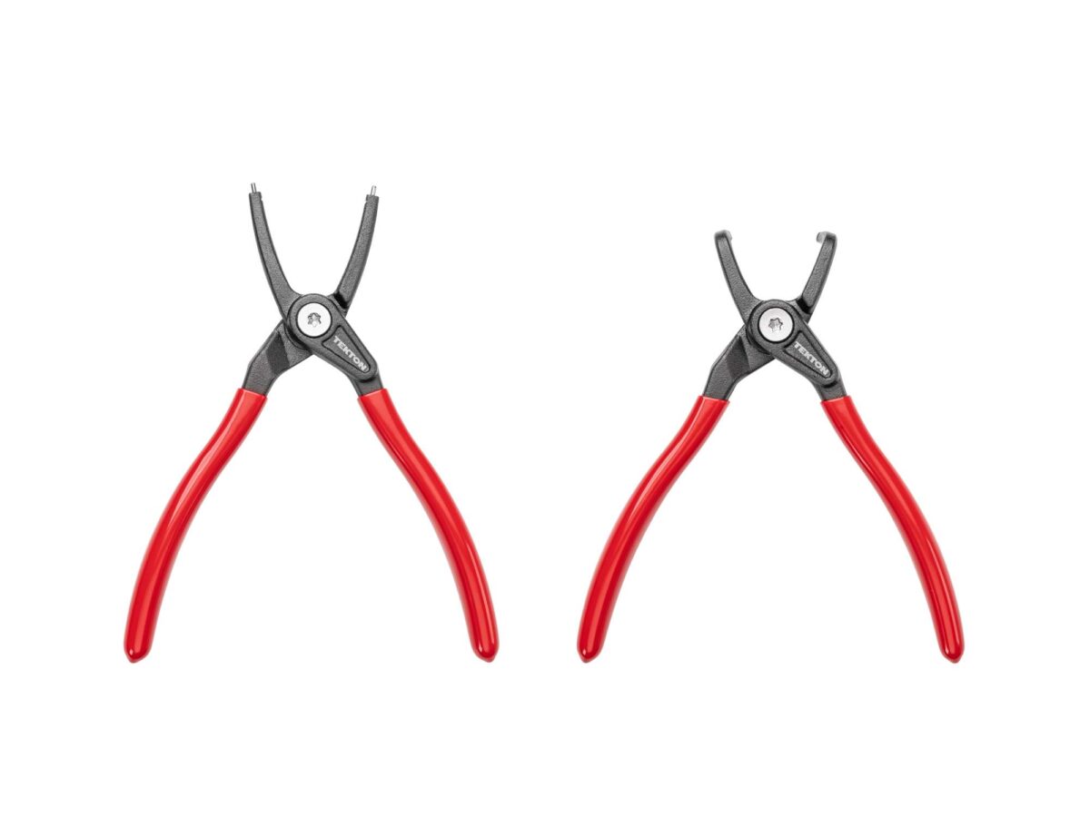 TEKTON 7 Inch Internal Retaining Ring Pliers Set, 2-Piece (0.070 in. Tips) | PRR90001